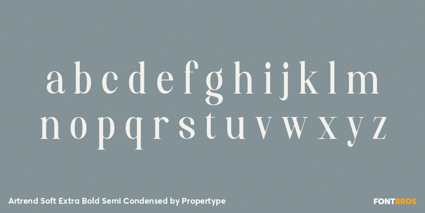 Artrend Soft Extra Bold Semi Condensed Font Poster #3