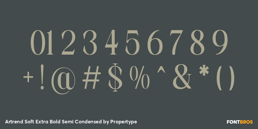 Artrend Soft Extra Bold Semi Condensed Font Poster #4