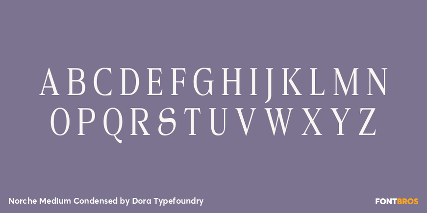 Norche Medium Condensed Font Poster #2