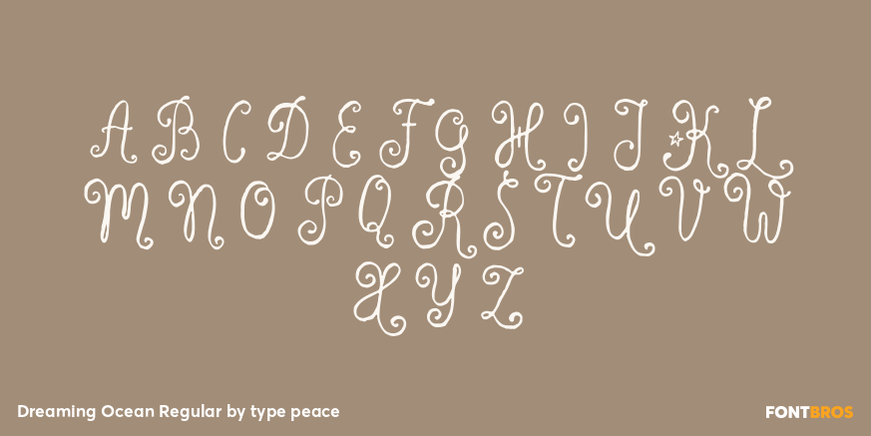 Dreaming Ocean Regular Font Poster #2