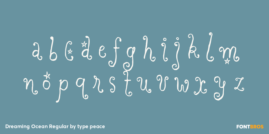 Dreaming Ocean Regular Font Poster #3