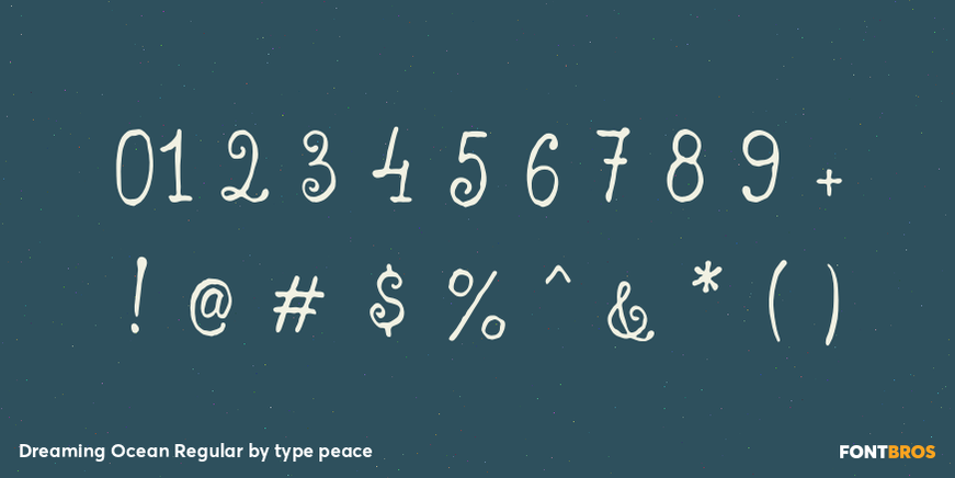 Dreaming Ocean Regular Font Poster #4