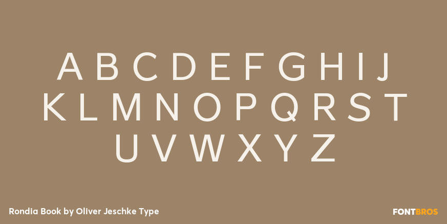 Rondia Book Font Poster #2