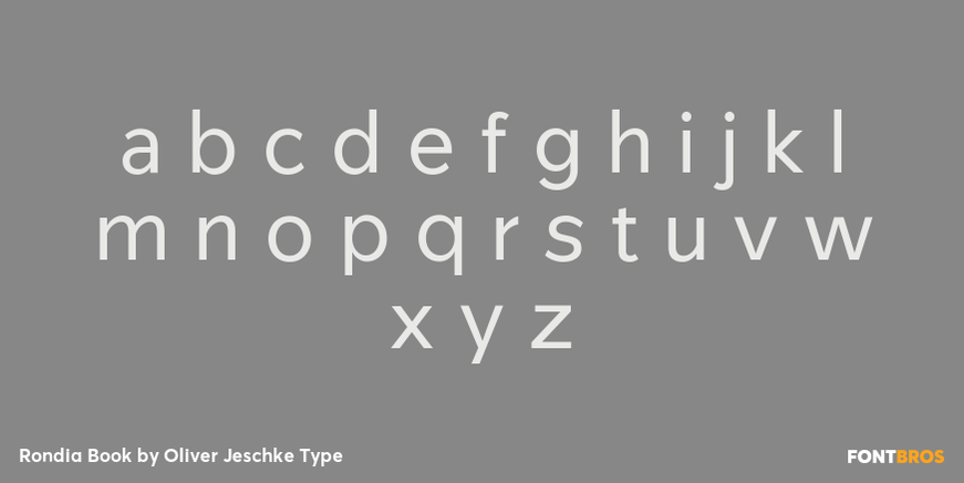Rondia Book Font Poster #3