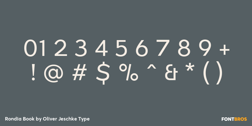 Rondia Book Font Poster #4