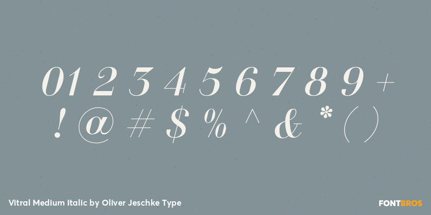 Vitral Medium Italic Font Poster #4