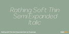 Rathing Soft Thin Semi Expanded Italic Thumbnail #1