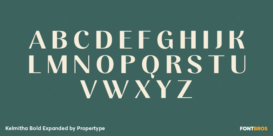 Kelmitha Bold Expanded Font Poster #2