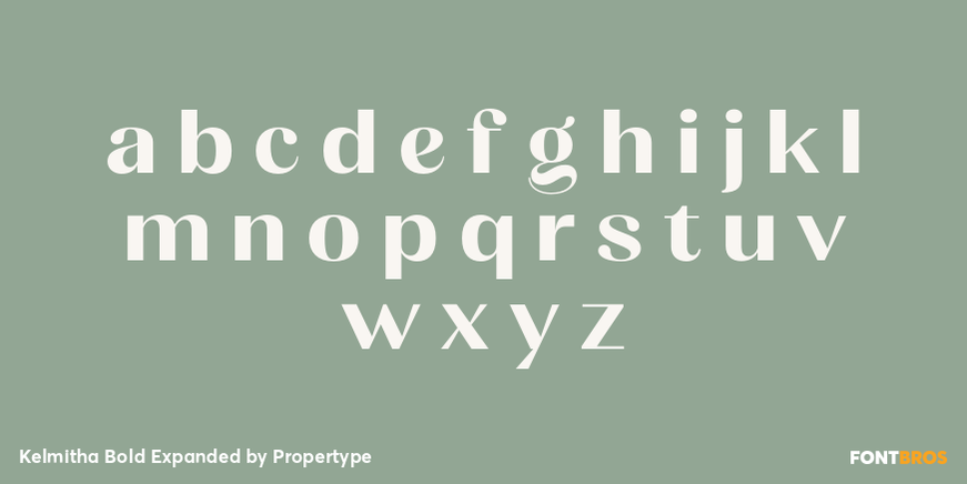 Kelmitha Bold Expanded Font Poster #3