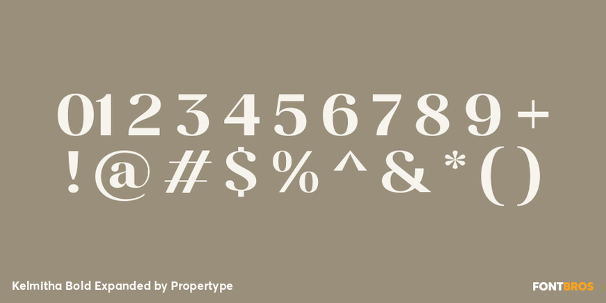 Kelmitha Bold Expanded Font Poster #4