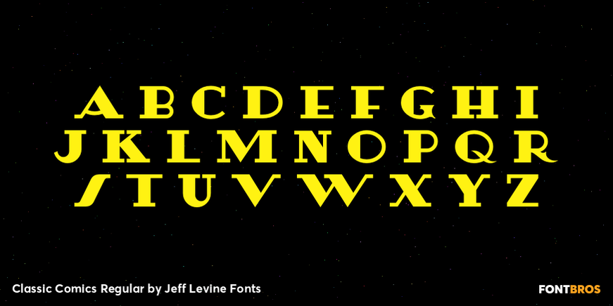 Classic Comics Regular Font Poster #3