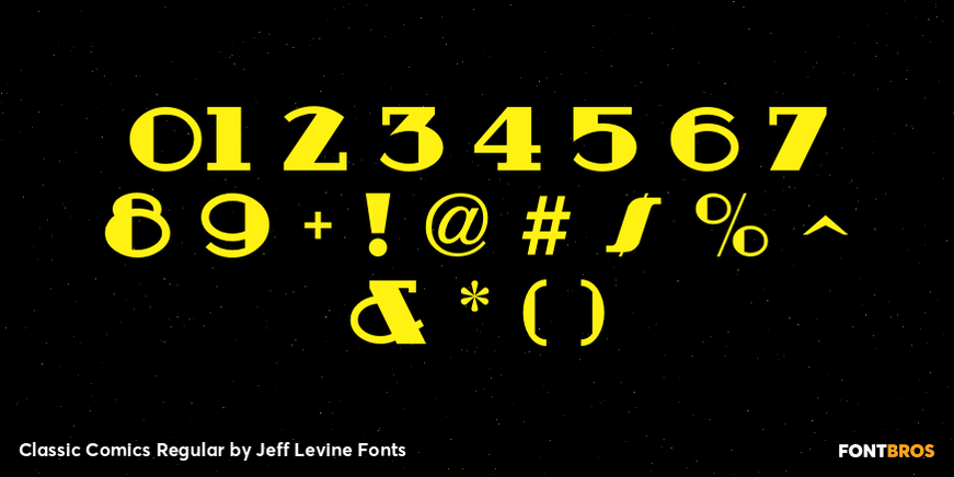 Classic Comics Regular Font Poster #4