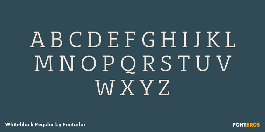 Whiteblack Regular Font Poster #2