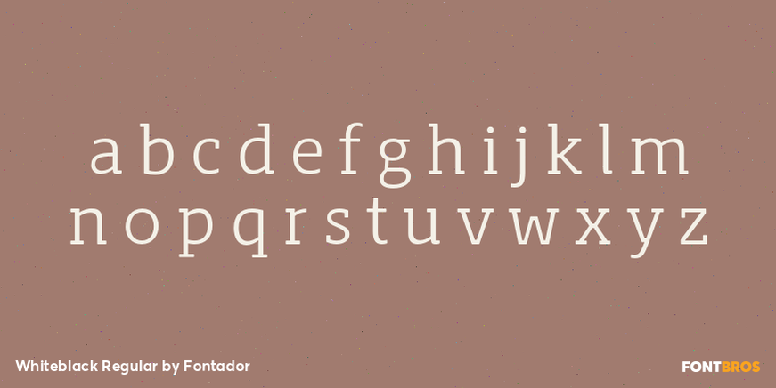 Whiteblack Regular Font Poster #3
