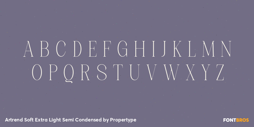 Artrend Soft Extra Light Semi Condensed Font Poster #2
