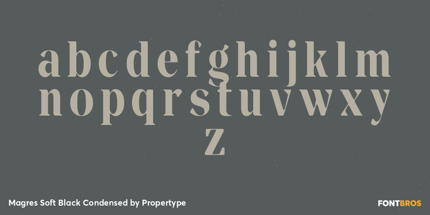 Magres Soft Black Condensed Font Poster #3
