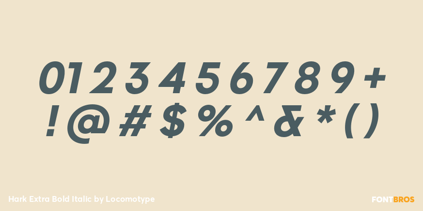 Hark Extra Bold Italic Font Poster #4