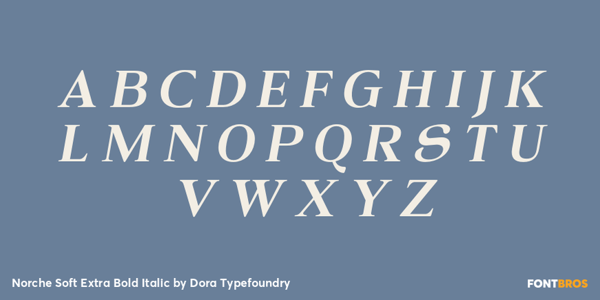 Norche Soft Extra Bold Italic Font Poster #2