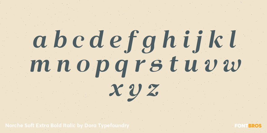 Norche Soft Extra Bold Italic Font Poster #3
