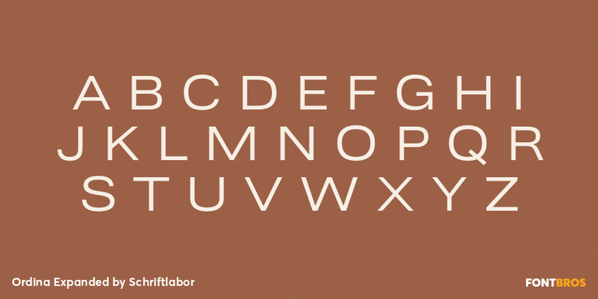 Ordina Expanded Font Poster #2