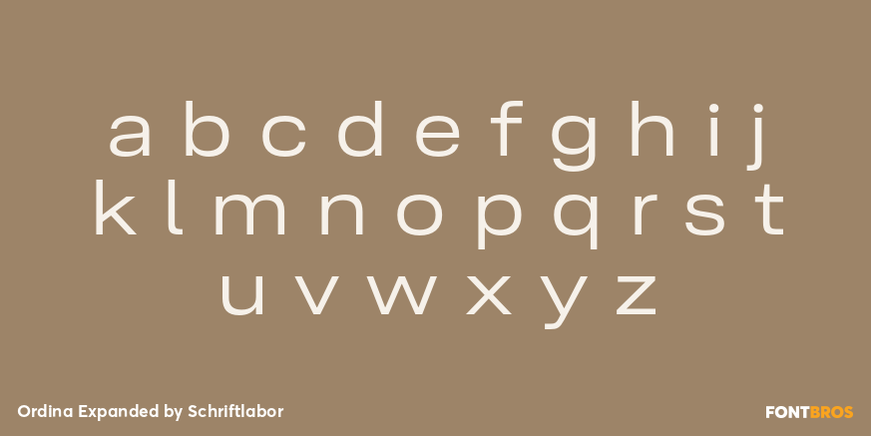 Ordina Expanded Font Poster #3