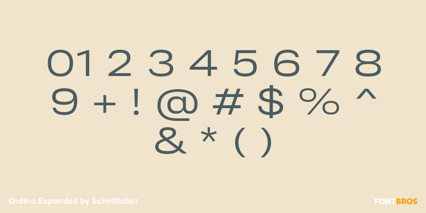 Ordina Expanded Font Poster #4