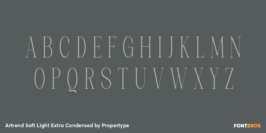 Artrend Soft Light Extra Condensed Font Poster #2