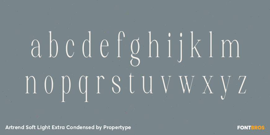 Artrend Soft Light Extra Condensed Font Poster #3