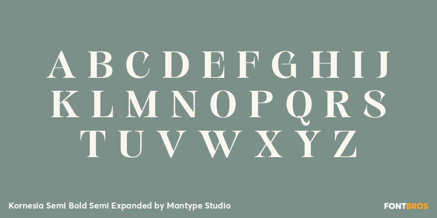 Kornesia Semi Bold Semi Expanded Font Poster #2