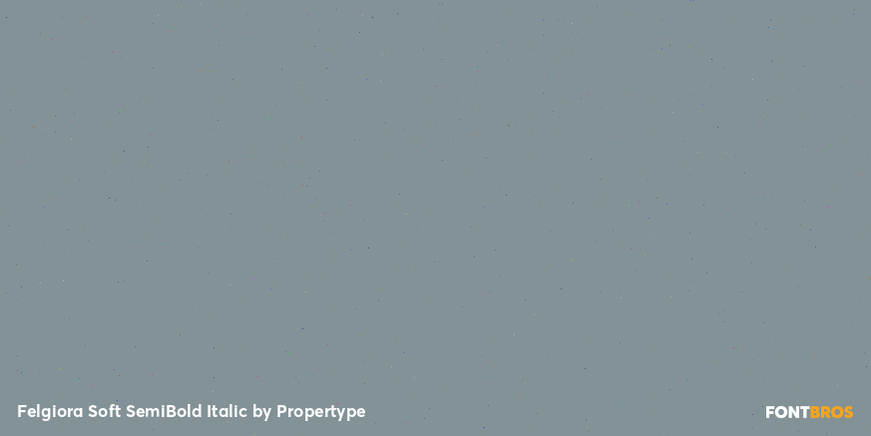 Felgiora Soft Semi Bold Italic Font Poster #2