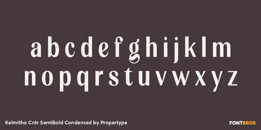 Kelmitha Contrast Semi Bold Condensed Font Poster #3