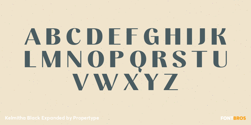 Kelmitha Black Expanded Font Poster #2
