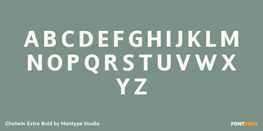 Chatwin Extra Bold Font Poster #2