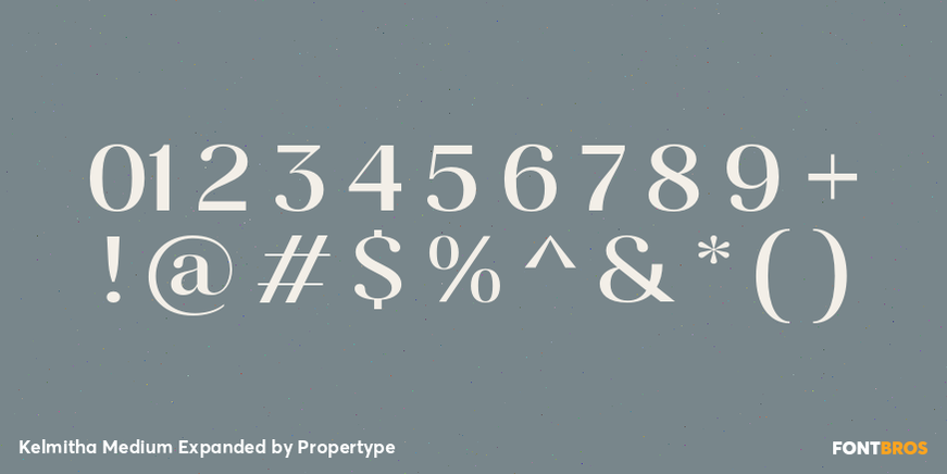 Kelmitha Medium Expanded Font Poster #4
