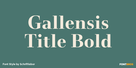 Gallensis Title Bold Thumbnail #1