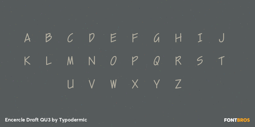 Encercle Draft QU3 Font Poster #2