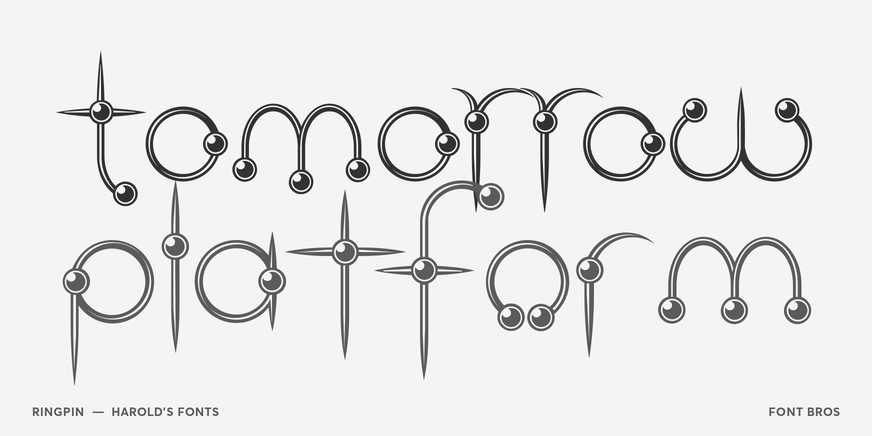 Ringpin Font Poster #2