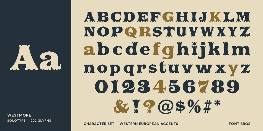 Westmore Font Poster #4