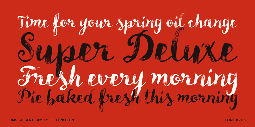 HMS Gilbert Dry Brush Font Poster #2