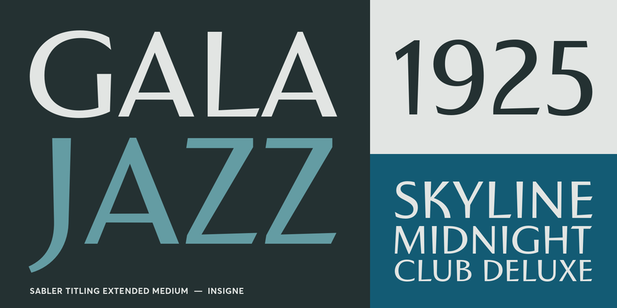 Sabler Titling Extended Medium Font Poster #3