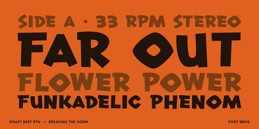 Roast Beef BTN Font Poster #2
