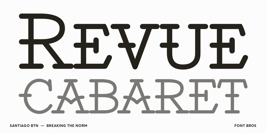 Santiago BTN Font Poster #2