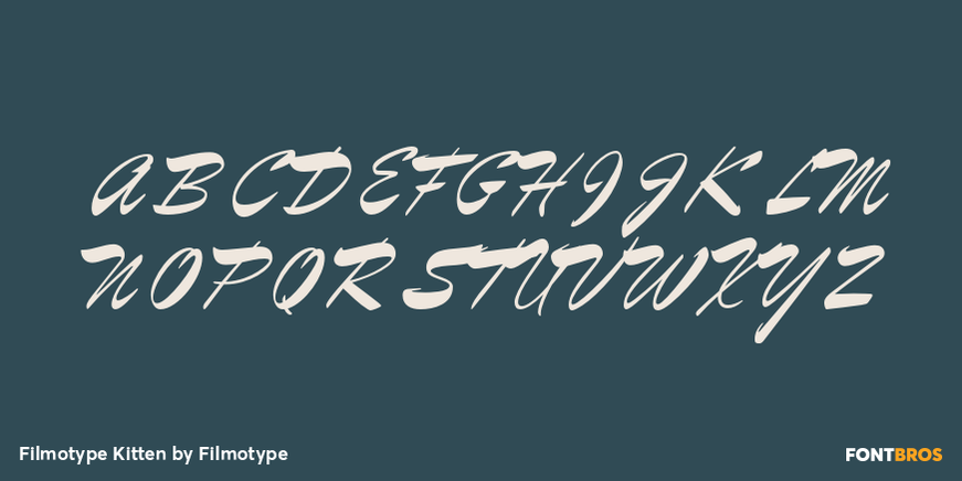 Filmotype Kitten Font Poster #2