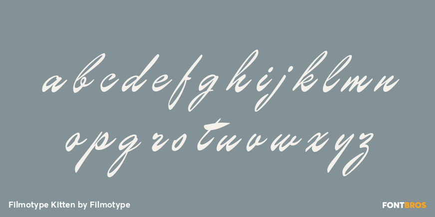 Filmotype Kitten Font Poster #3