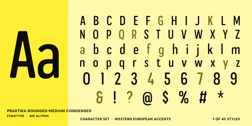 Praktika Rounded Medium Condensed Font Poster #4