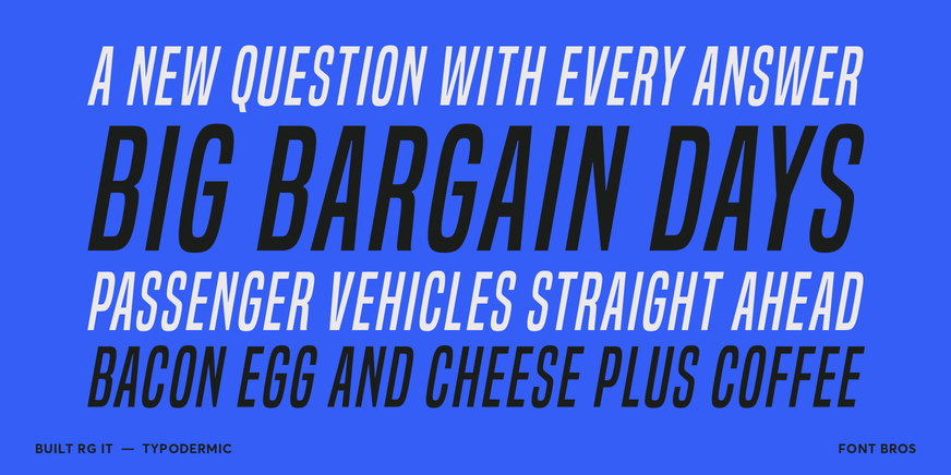 Built rg it Font Poster #2