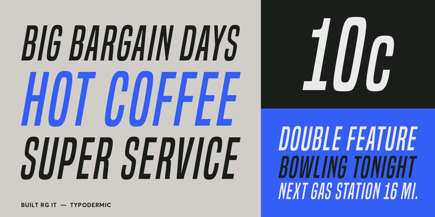 Built rg it Font Poster #3