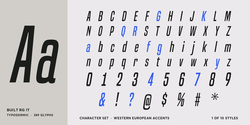 Built rg it Font Poster #4
