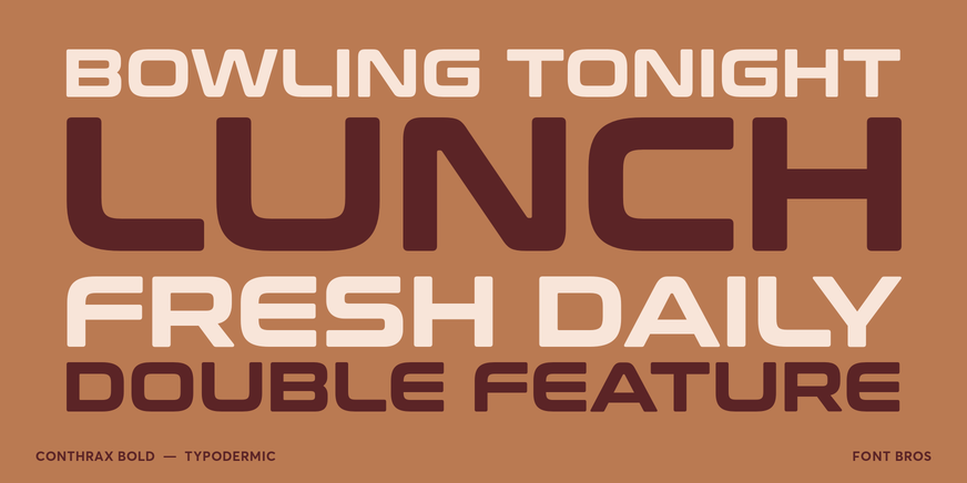 Conthrax Bold Font Poster #2