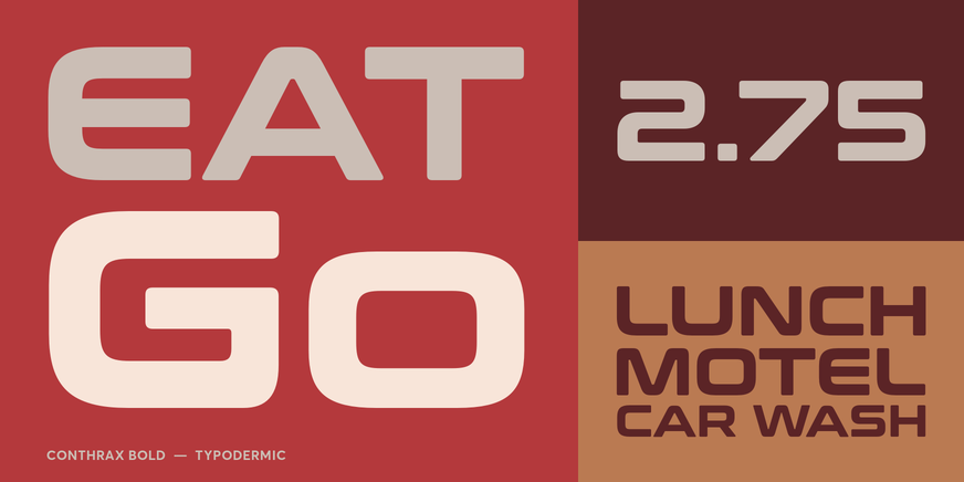 Conthrax Bold Font Poster #3